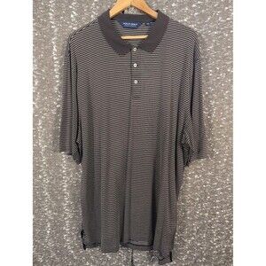 Polo Golf Ralph Lauren Short Sleeve Striped‎ Polo Shirt Men's XXL